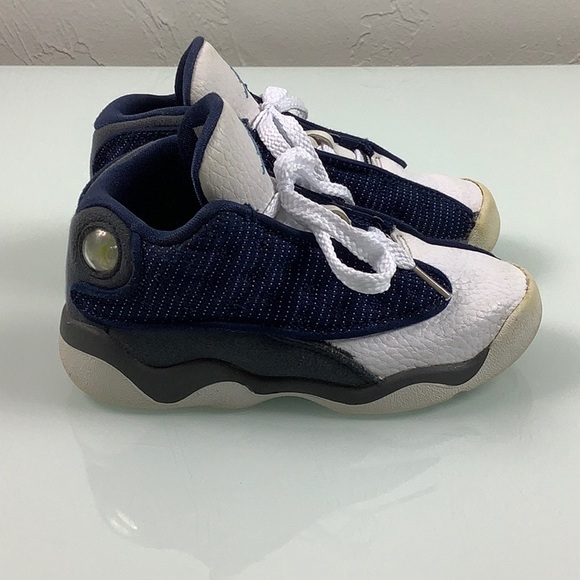 Nike Air Jordan Retro 13 Flint Blue sneakers size 9C Toddler - Picture 6 of 16
